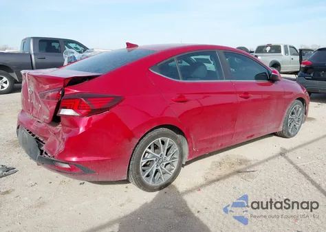 2019 Hyundai Elantra Limited z USA, uszkodzony, nr VIN KMHD84LF3KU754650